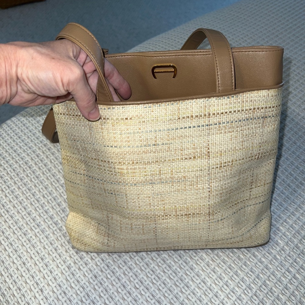 Etienne Aigner Vintage Woven Straw Purse